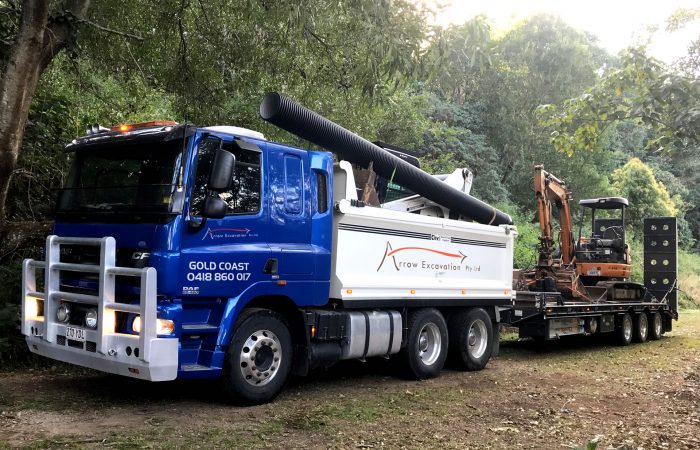 Arrow Excavation Excavator Bobcat Truck Combo Hire Gold Coast Brisbane