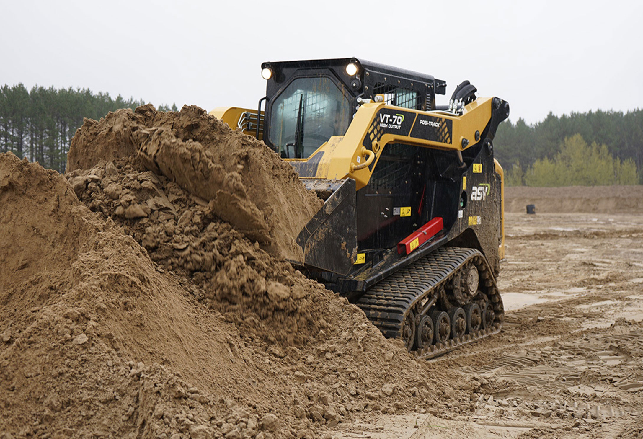 ASV positrack skidsteer hire gold coast