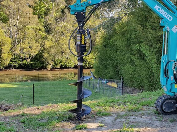 Auger attachment hire Gold Coast