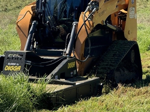 Posi Track Slasher attachment hire Gold Coast