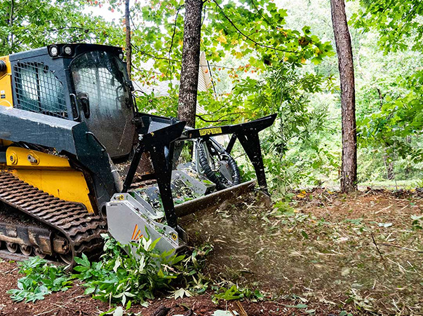 Posi-Track forestry mulcher attachment hire Gold Coast